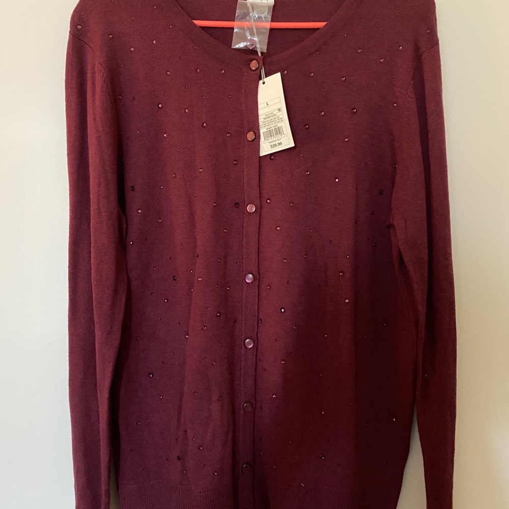 A New Day Burgundy Sweater